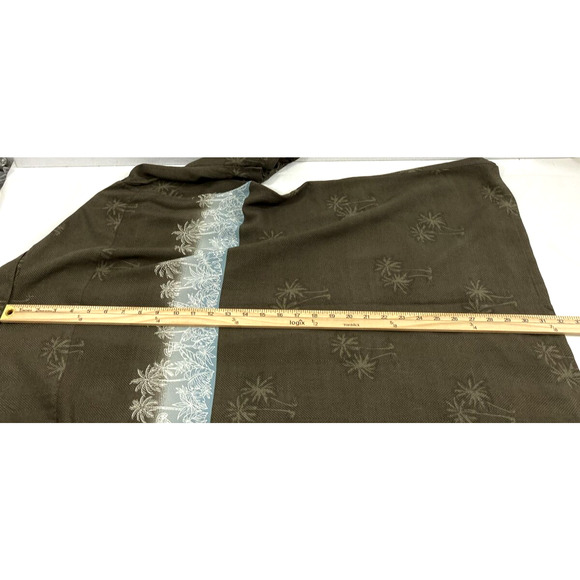 Campia Moda Shirt Mens Large Hawaiian Palm Trees Short Sleeve Button Down Rayon - Picture 11 of 13